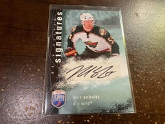 2007-08 Upper Deck Be a Player Signatures Nick Schultz #S-NS Auto Wild